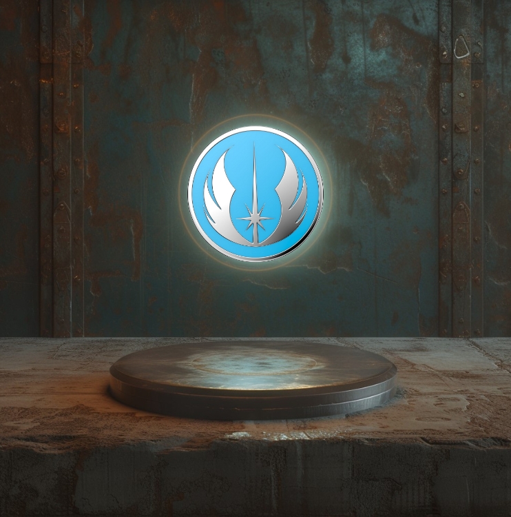 Suport Popsockets PopGrip Enamel Jedi Symbol Straluceste in Intuneric - 1 | YEO